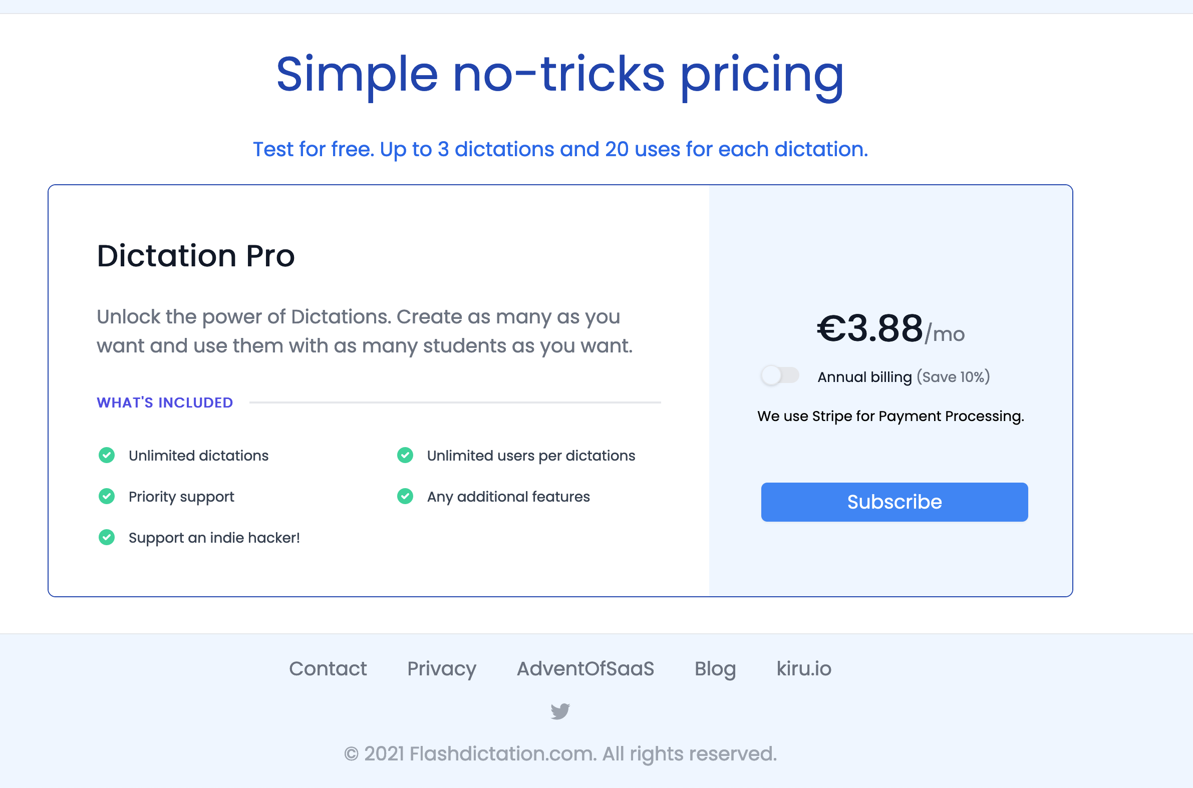 Pricing