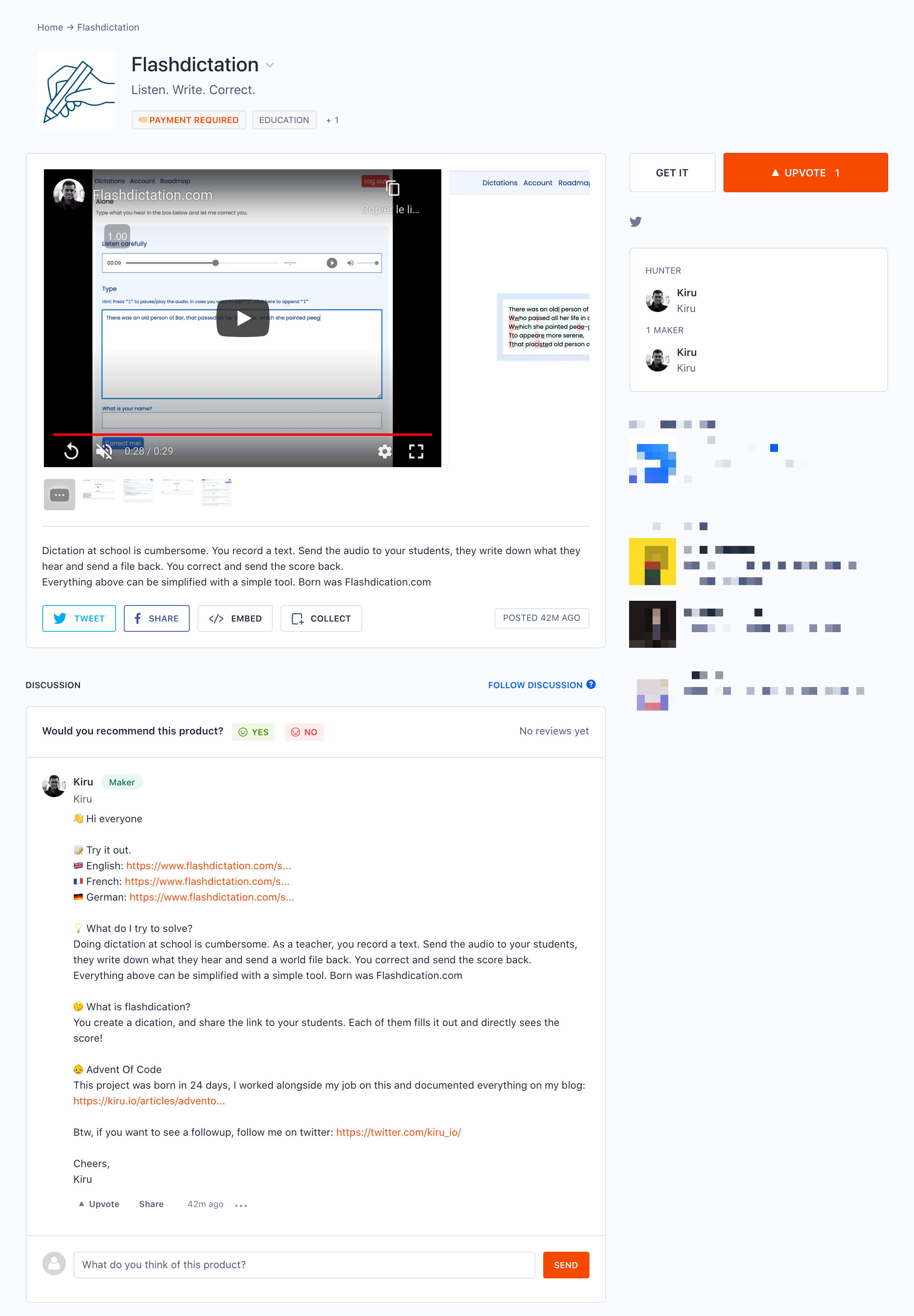 ProductHunt Launch
